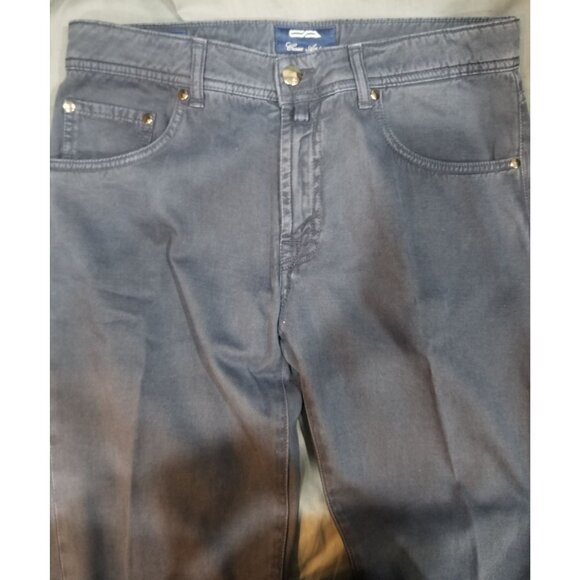 Cesare Attolini 5 Pocket Blue Jeans Size 31 New With Tags. - Picture 5 of 6